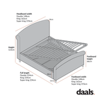 Porchester Ottoman Storage Sleigh Bed, Rosewater Pink Fabric