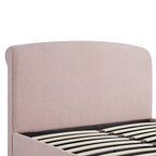 Porchester Ottoman Storage Sleigh Bed, Rosewater Pink Fabric