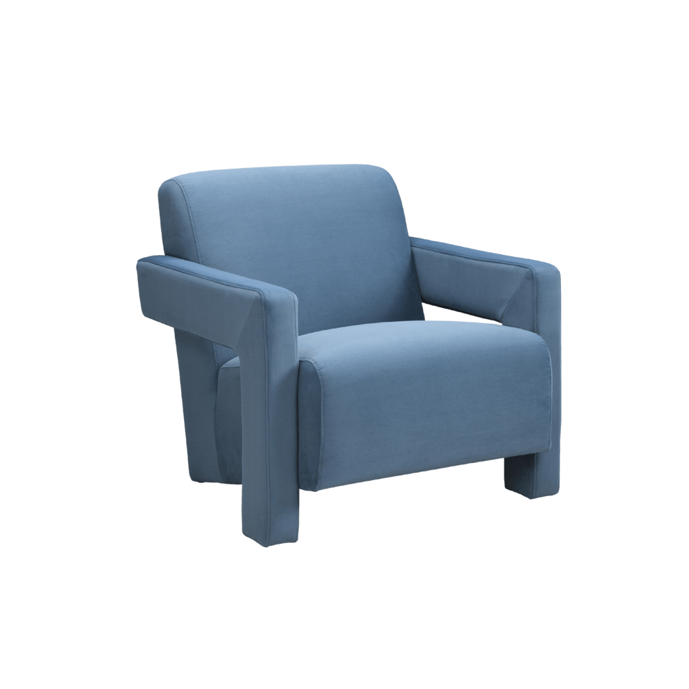 Apex Angular Armchair (Crib 5) - Blue