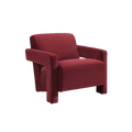 Apex Angular Armchair (Crib 5) - Burgundy