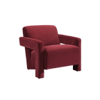 Apex Angular Armchair (Crib 5) - Burgundy