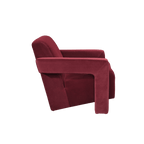 Apex Angular Armchair (Crib 5) - Burgundy