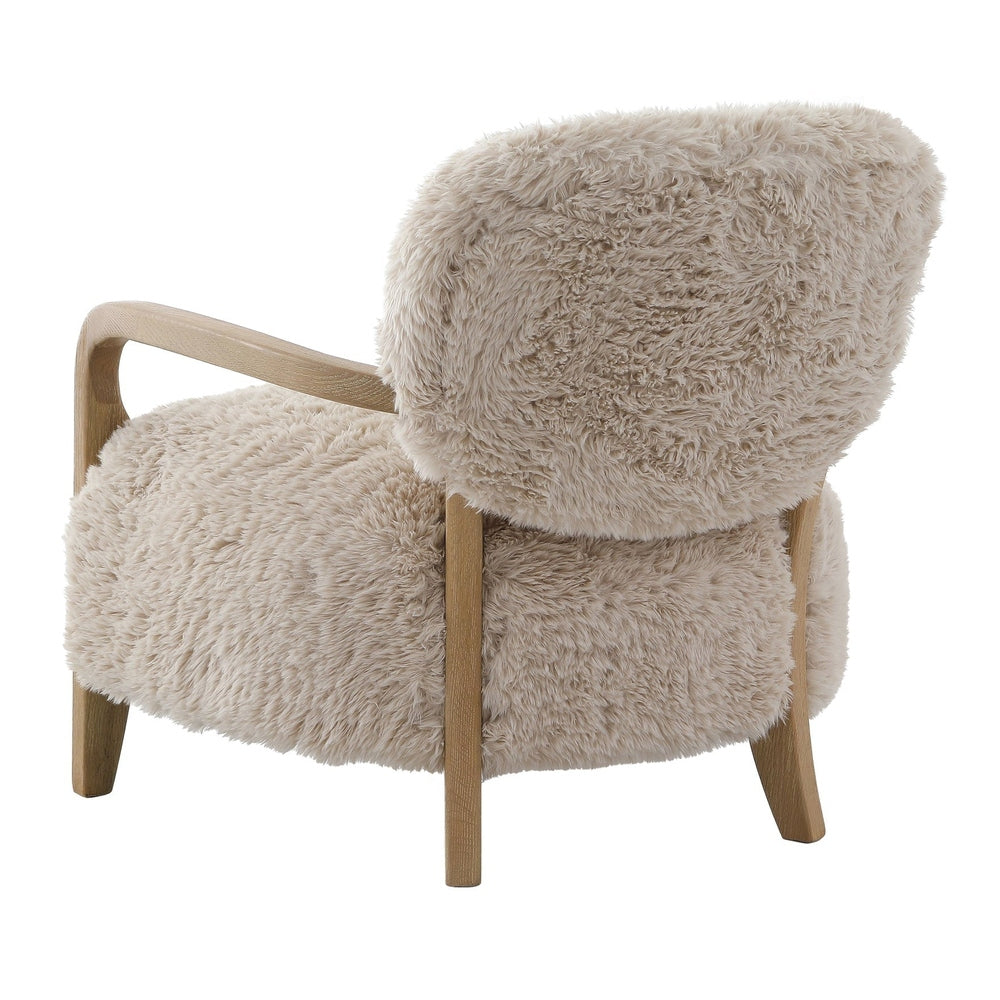 Baaab Faux Sheepskin Accent Chair