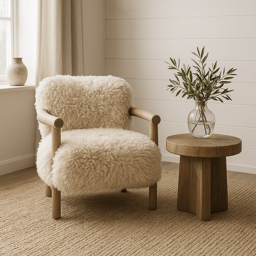 Baaab Faux Sheepskin Armchair