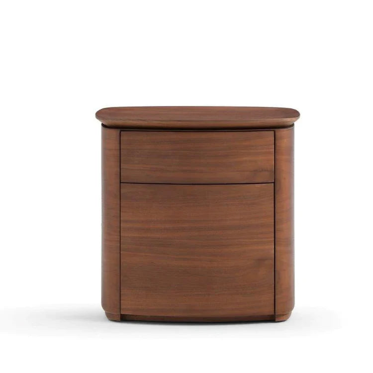 Blade Bedside Table - Dark Walnut