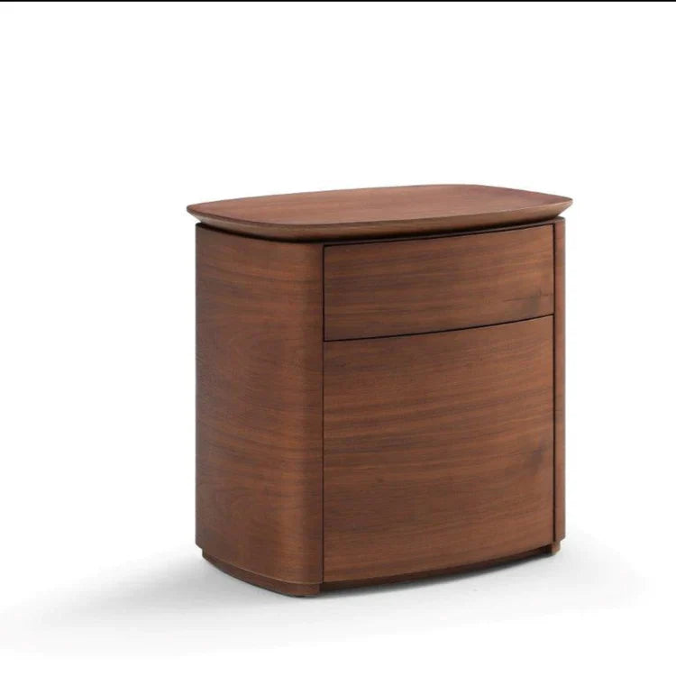Blade Bedside Table - Dark Walnut