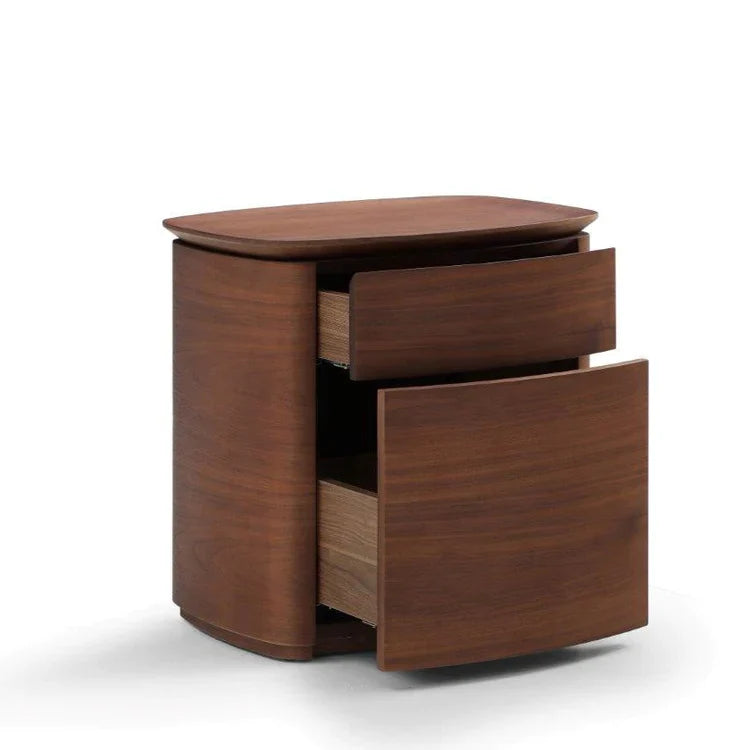 Blade Bedside Table - Dark Walnut