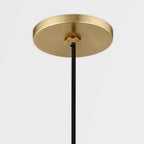 Reese 1 Light Large Pendant Light - Aged Brass
