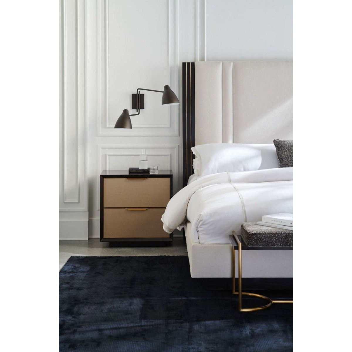 Classic Double Wrap Bedside Table