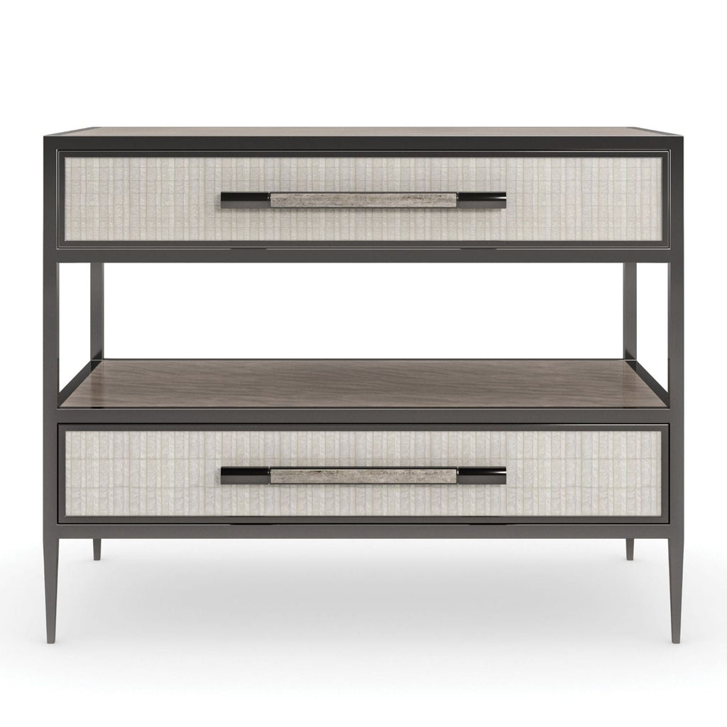 Dual Impressions Bedside Table