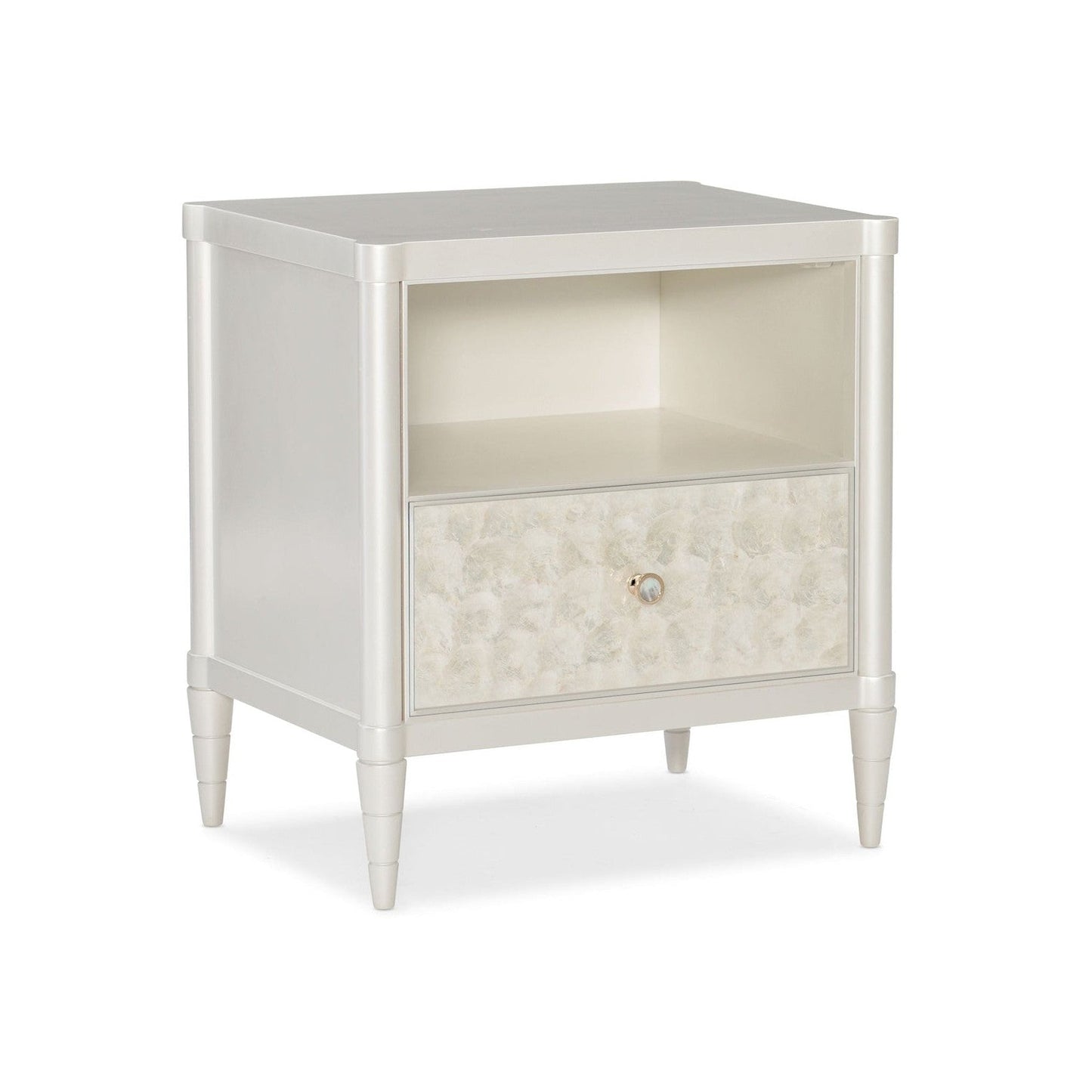 Classic White Cap Bedside Table