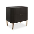 True Love 2 Drawer Small Bedside Table - Chocolate