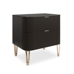 True Love 2 Drawer Small Bedside Table - Chocolate