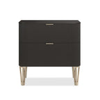True Love 2 Drawer Small Bedside Table - Chocolate