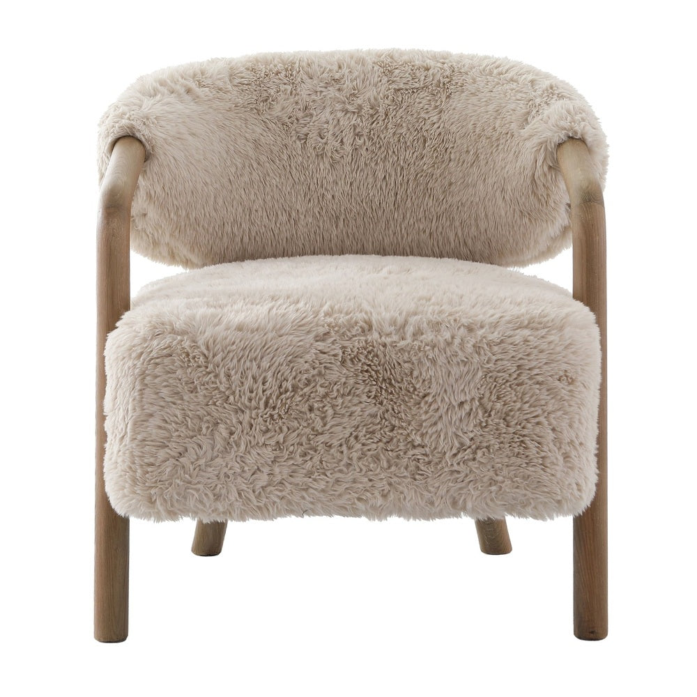 Cotswold Lion Faux Sheepskin Accent Chair