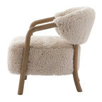 Cotswold Lion Faux Sheepskin Accent Chair