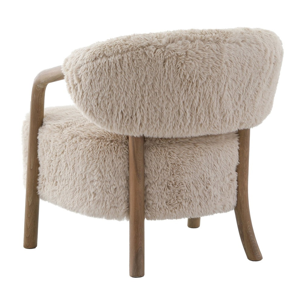 Cotswold Lion Faux Sheepskin Accent Chair