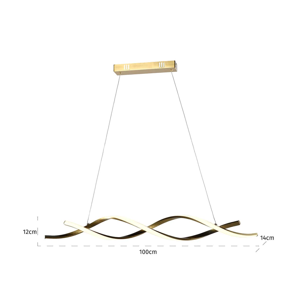 Lorine Chandelier - Brushed Gold
