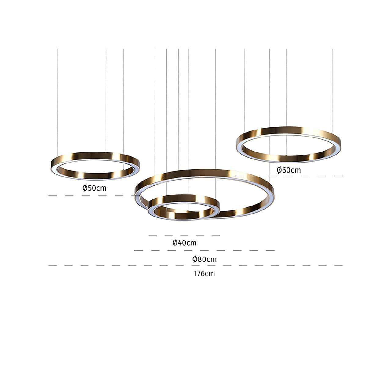 Lilou Chandelier - Brushed Gold