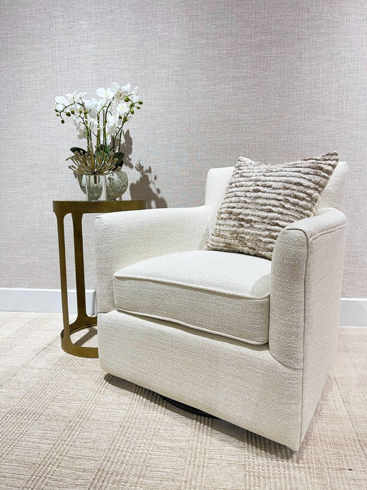 Paxford Swivel Chair - Off-White