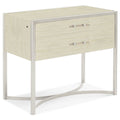 Modern Remix Large Bedside Table - Pearl