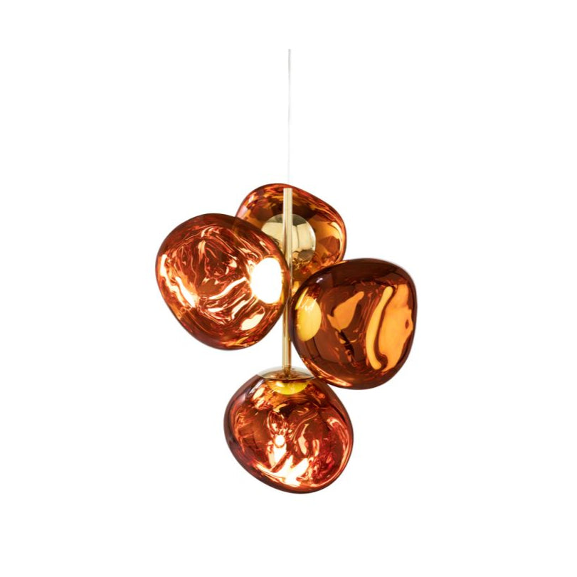 Melt Chandelier - Copper & Gold