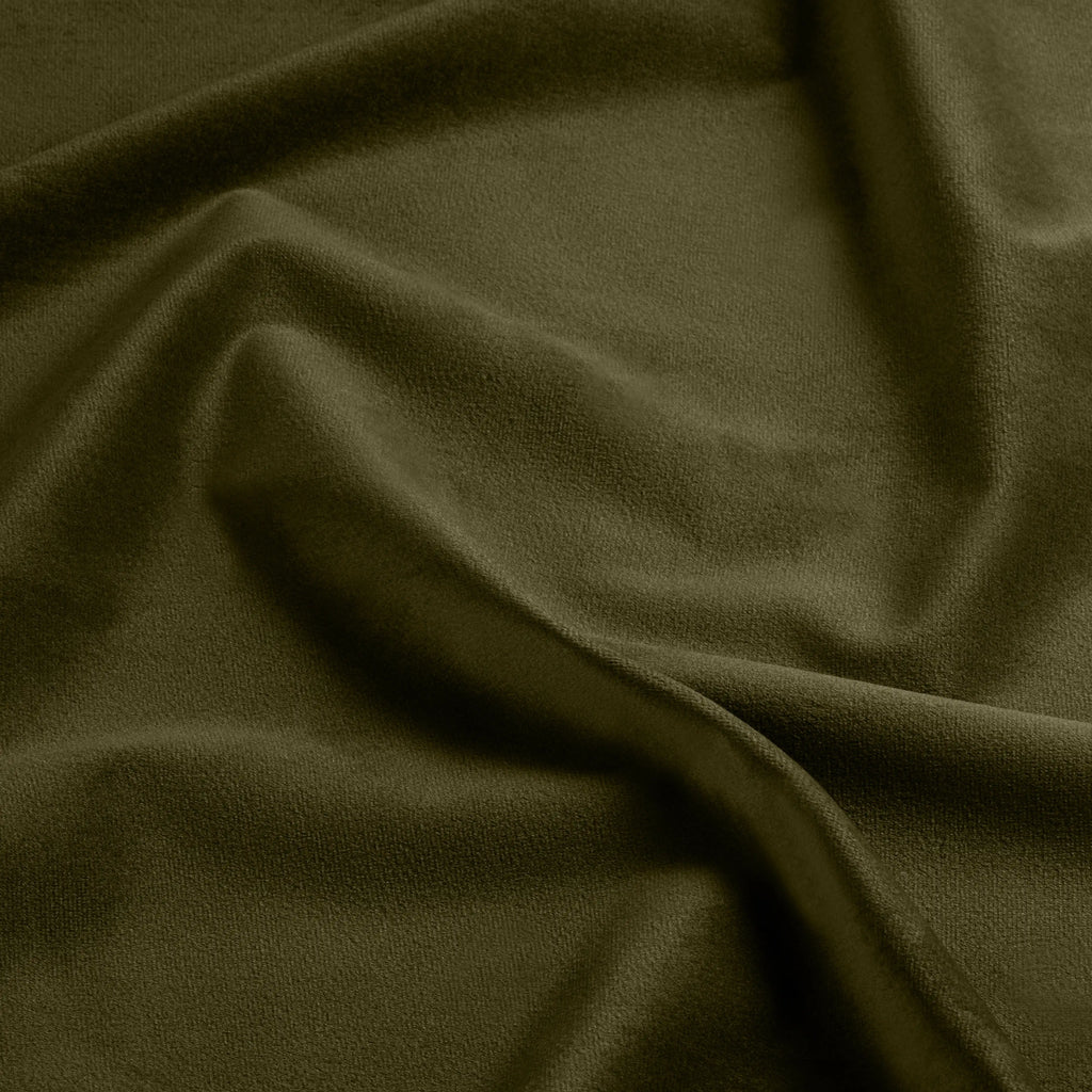 Nobu Dining Chair | Moss Green Sustainable Mohair Velvet & Walnut