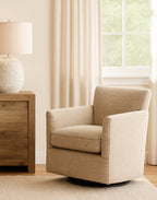 Paxford Swivel Chair - Camel