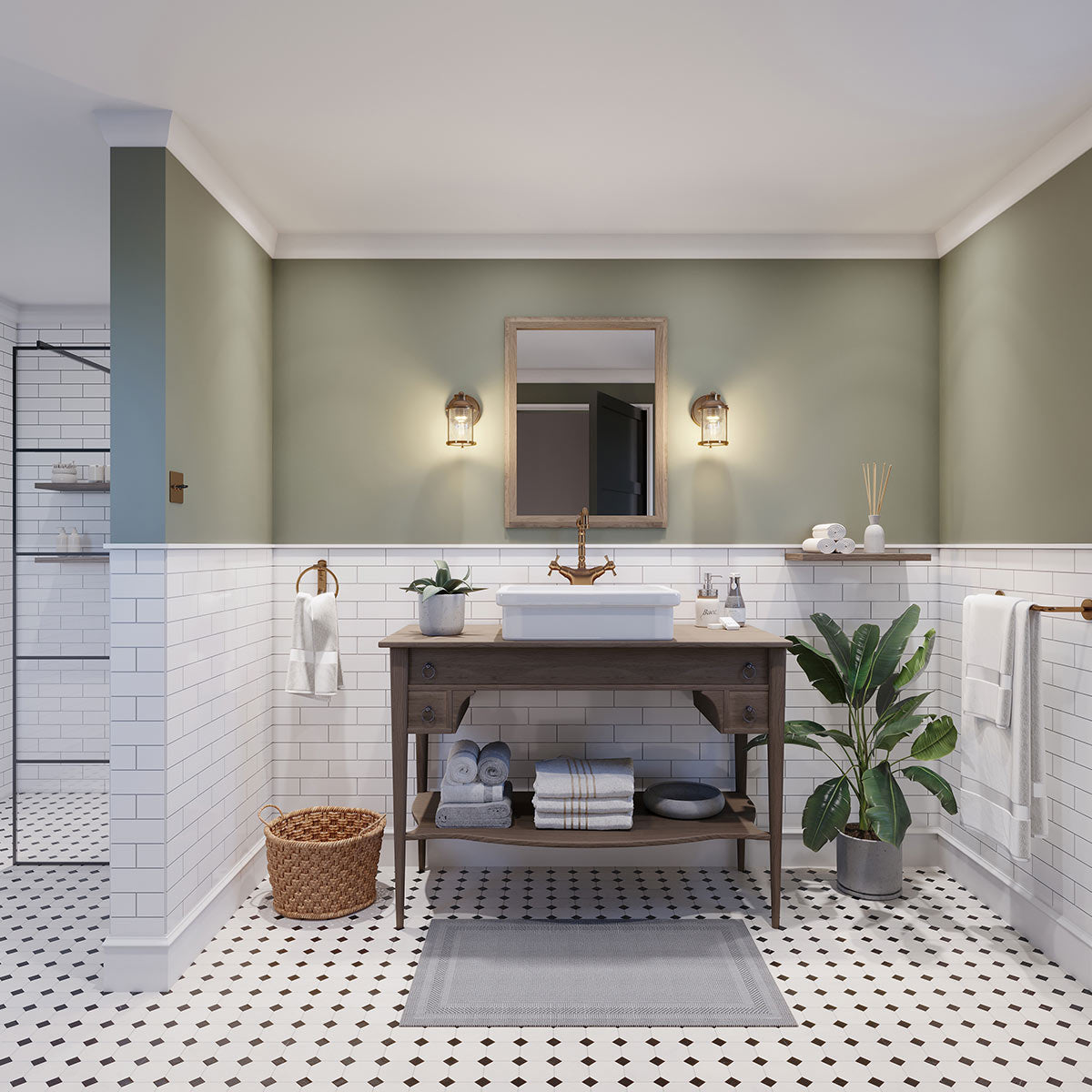 Ashland Bay 1 Light Wall Light - Brass