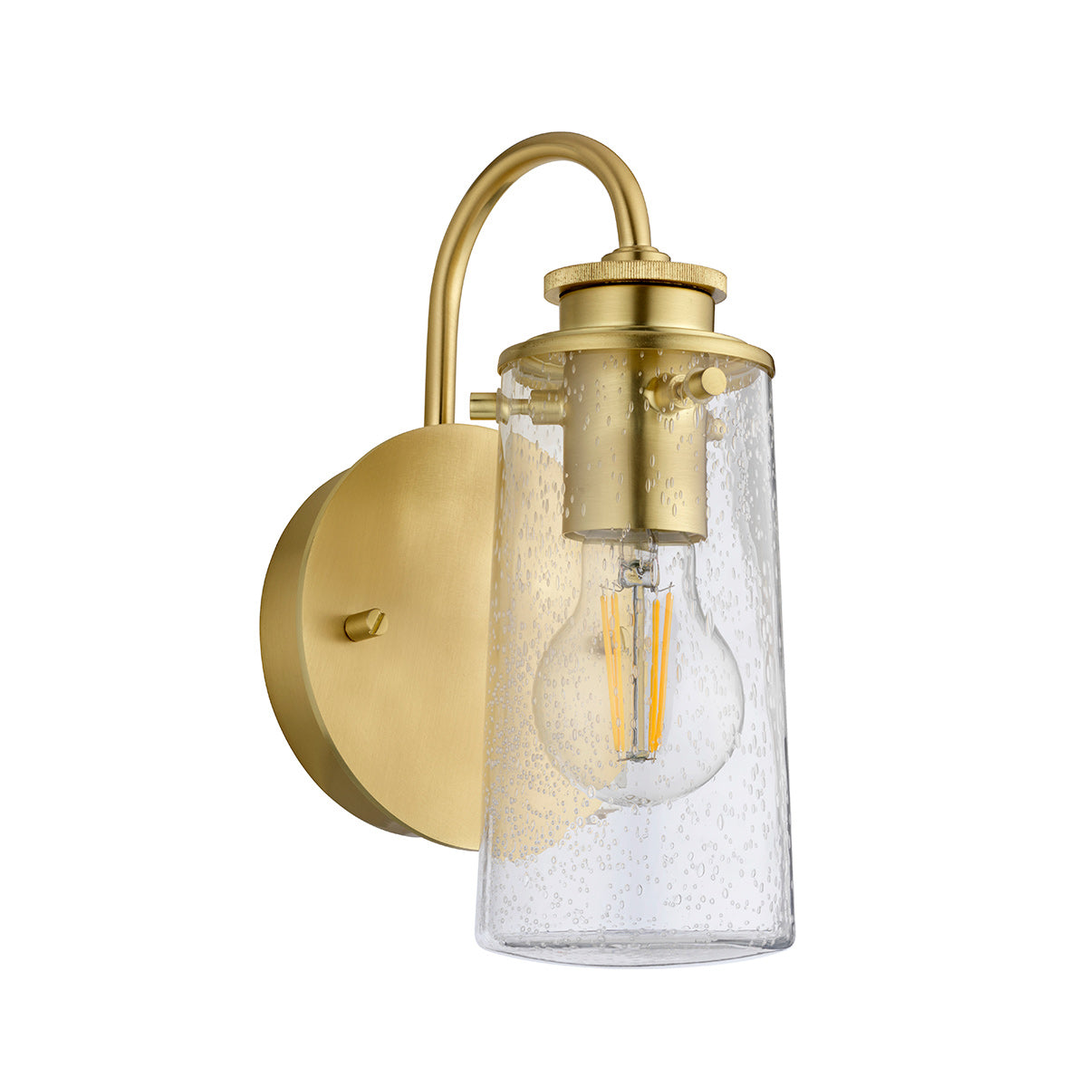 Braelyn 1 Light Wall Light - Brushed Brass