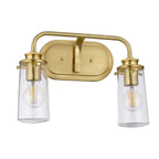 Braelyn 2 Light Wall Light - Brushed Brass