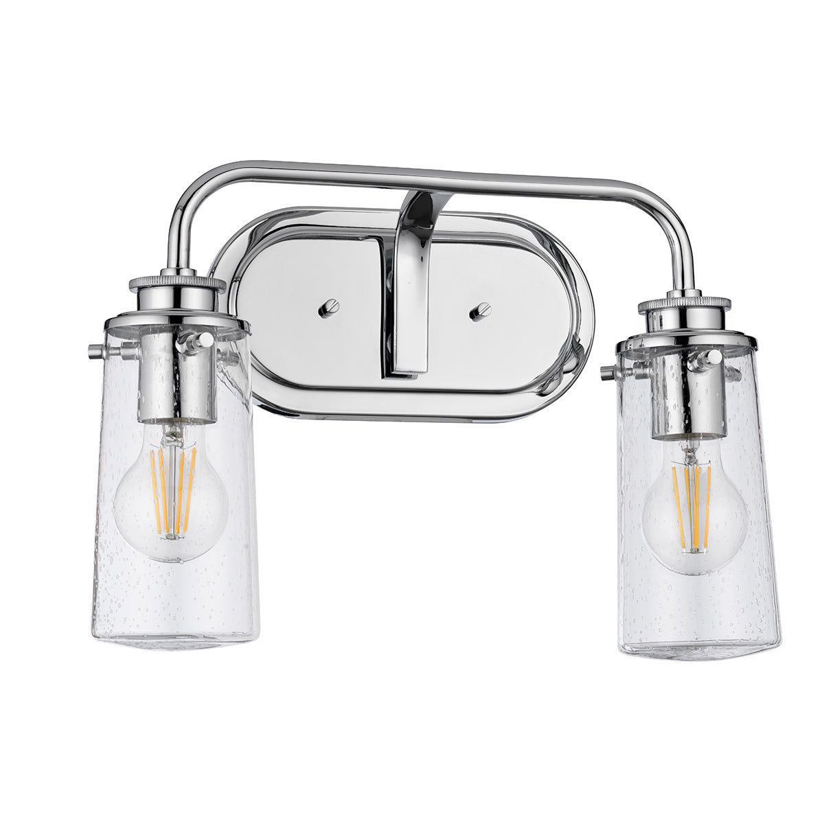 Braelyn 2 Light Wall Light - Polished Chrome