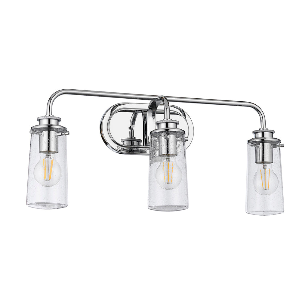 Braelyn 3 Light Wall Light - Polished Chrome