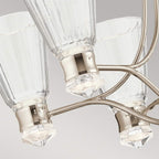 Kayva LED 13 Light 6 Arm Chandelier