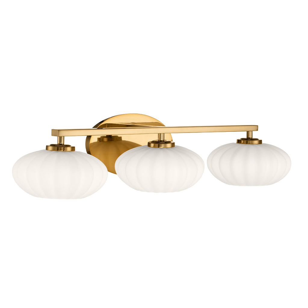 Pim 3 Light Wall Light - Gold