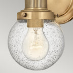 Poppy 1 Light Wall Light - Brass