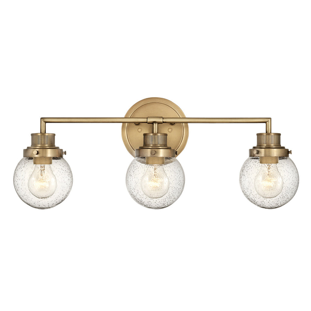 Poppy 3 Light Wall Light - Brass