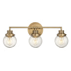 Poppy 3 Light Wall Light - Brass