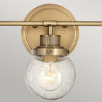 Poppy 3 Light Wall Light - Brass