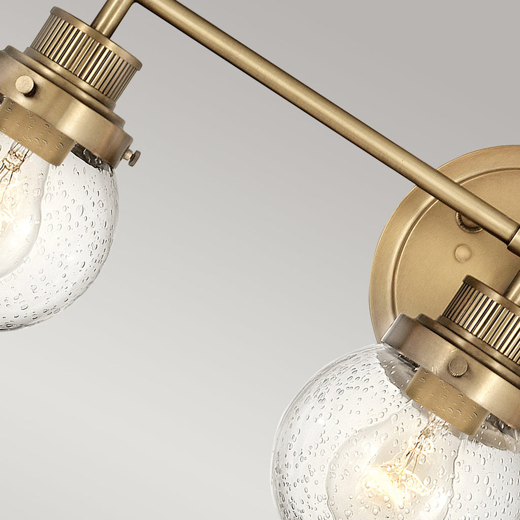 Poppy 3 Light Wall Light - Brass