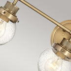 Poppy 3 Light Wall Light - Brass