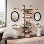 Poppy 3 Light Wall Light - Brass