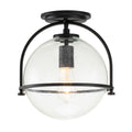 Somerset 1 Light Flush - Black