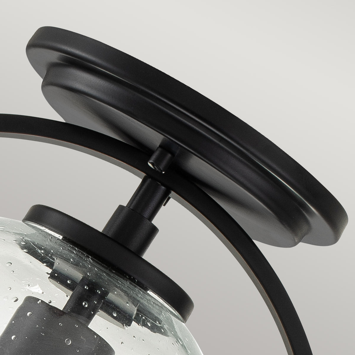 Somerset 1 Light Flush - Black