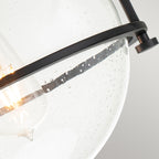 Somerset 1 Light Flush - Black