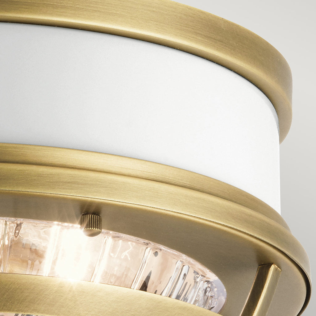 Tollis 2 Light Flush - Brass