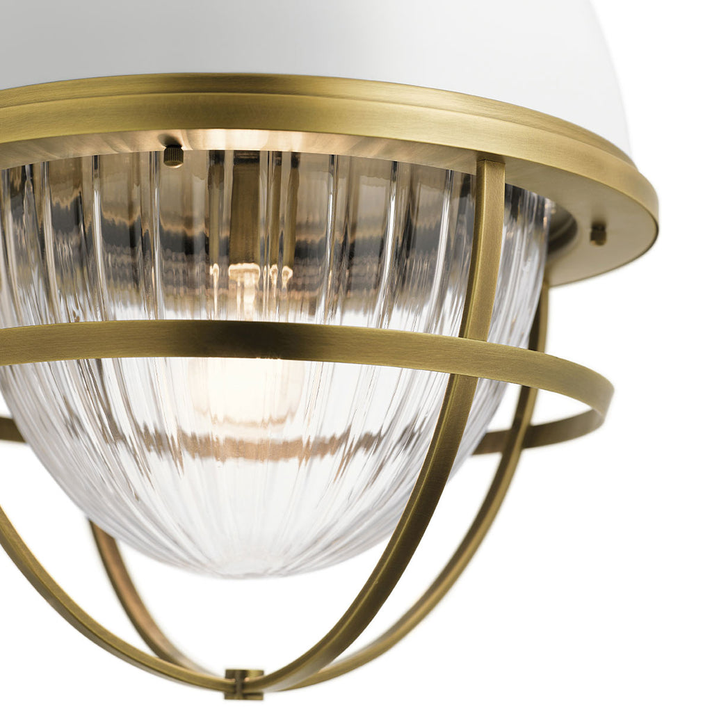 Tollis 1 Light Pendant - Brass