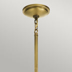 Tollis 1 Light Pendant - Brass