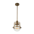 Triocent 1 Light Pendant/ Semi-Flush - Brass