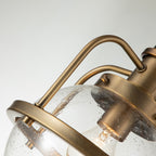 Triocent 1 Light Pendant/ Semi-Flush - Brass
